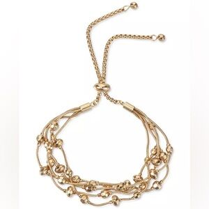 Style & Co Gold‎ Multi-Chain Beaded Bracelet NWT